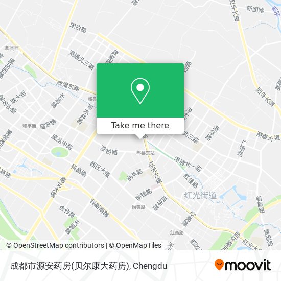 成都市源安药房(贝尔康大药房) map