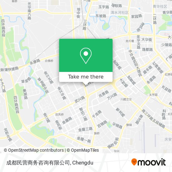 成都民营商务咨询有限公司 map
