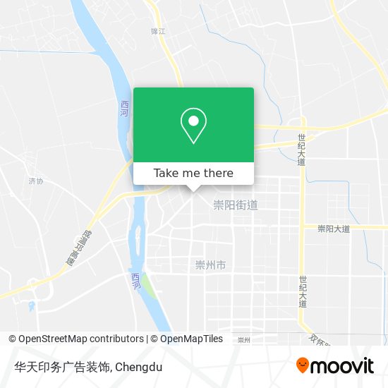 华天印务广告装饰 map