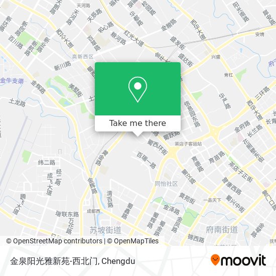 金泉阳光雅新苑-西北门 map