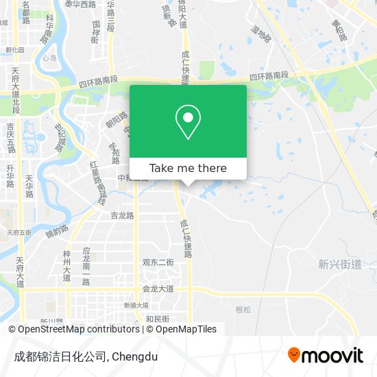 成都锦洁日化公司 map
