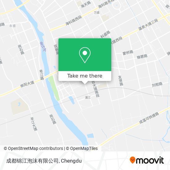 成都锦江泡沫有限公司 map