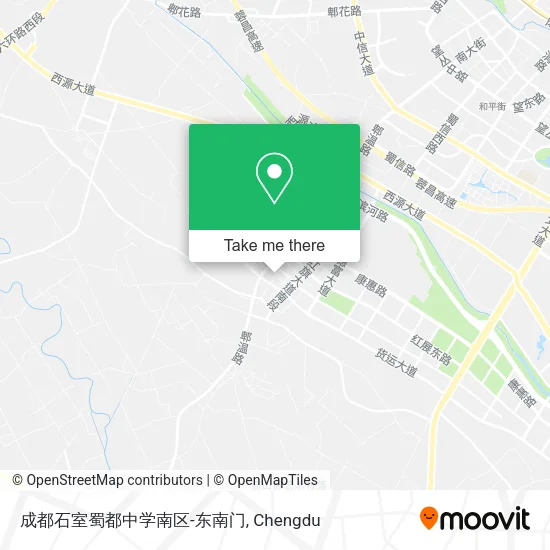成都石室蜀都中学南区-东南门 map