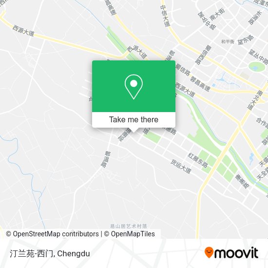 汀兰苑-西门 map