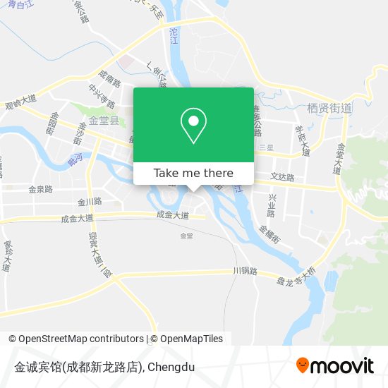 金诚宾馆(成都新龙路店) map