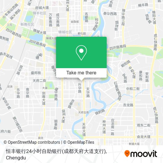 恒丰银行24小时自助银行(成都天府大道支行) map