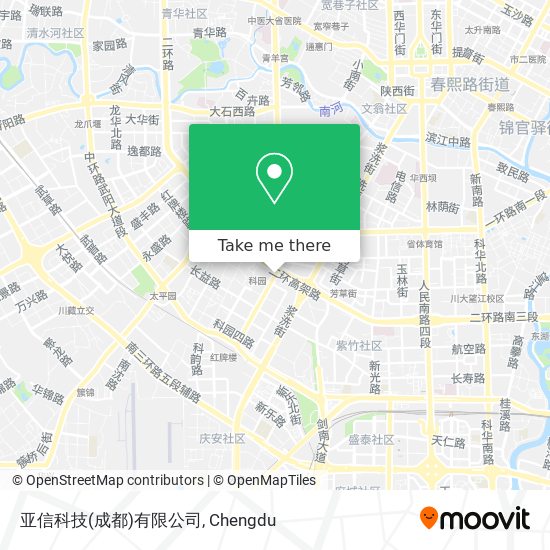 亚信科技(成都)有限公司 map