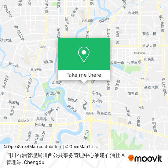 四川石油管理局川西公共事务管理中心油建石油社区管理站 map