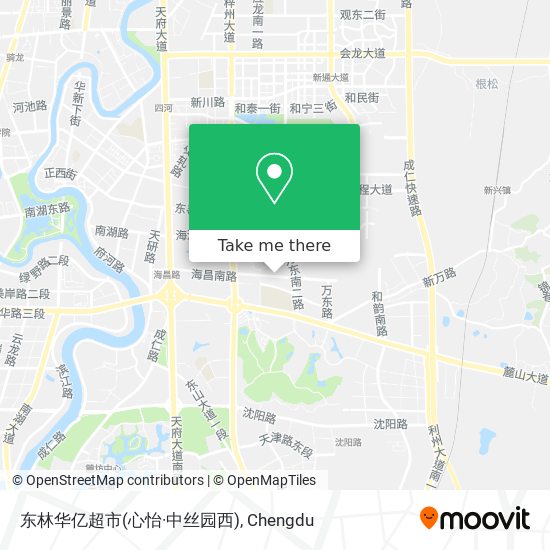 东林华亿超市(心怡·中丝园西) map