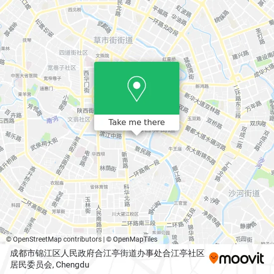成都市锦江区人民政府合江亭街道办事处合江亭社区居民委员会 map
