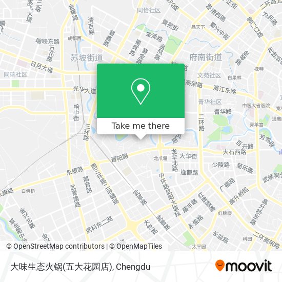 大味生态火锅(五大花园店) map
