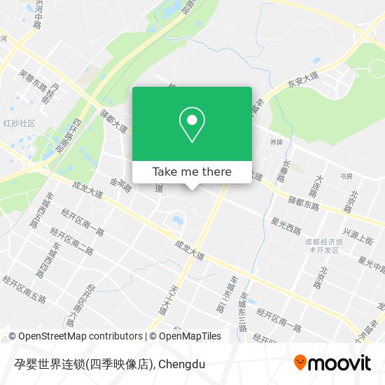 孕婴世界连锁(四季映像店) map