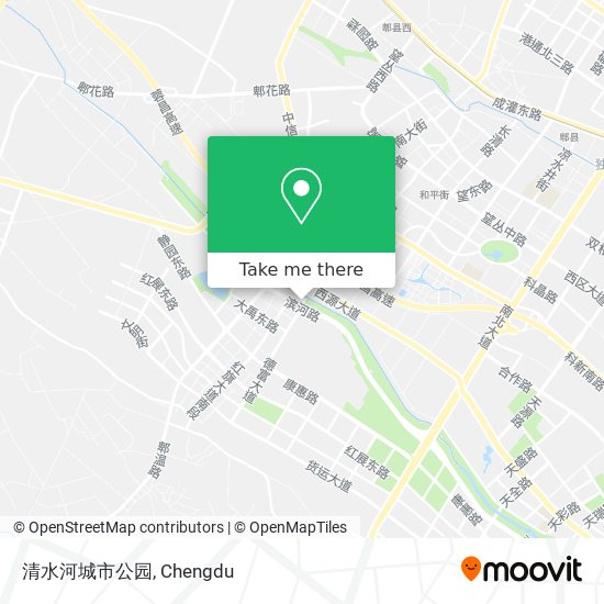 清水河城市公园 map