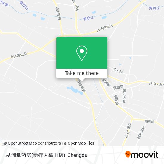 桔洲堂药房(新都大墓山店) map