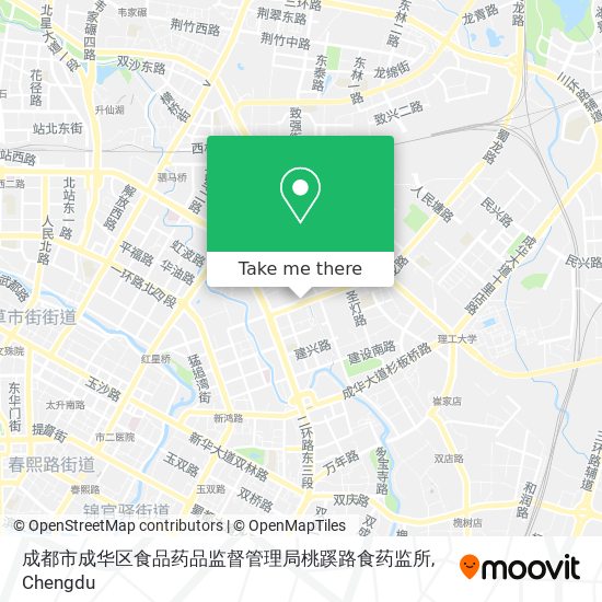 成都市成华区食品药品监督管理局桃蹊路食药监所 map