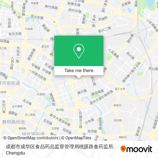 成都市成华区食品药品监督管理局桃蹊路食药监所 map