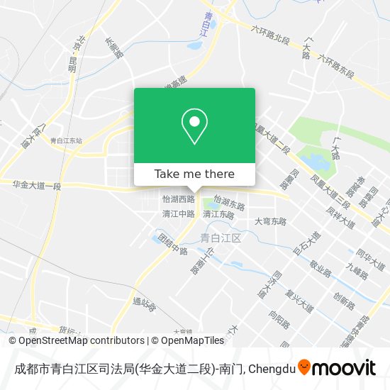 成都市青白江区司法局(华金大道二段)-南门 map