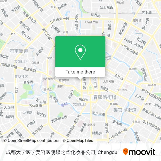 成都大学医学美容医院碟之华化妆品公司 map