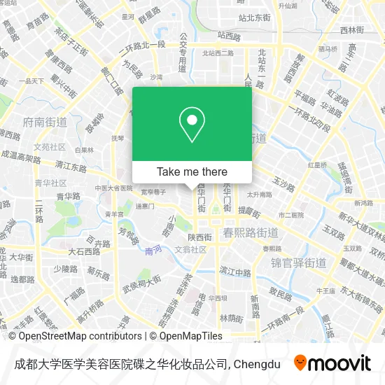 成都大学医学美容医院碟之华化妆品公司 map