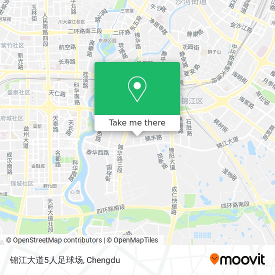 锦江大道5人足球场 map