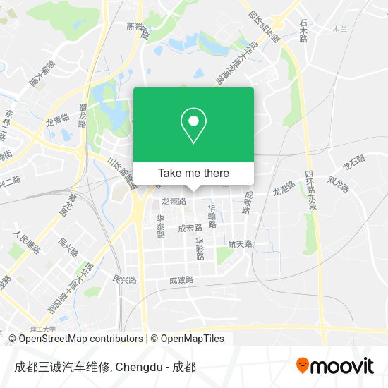 成都三诚汽车维修 map