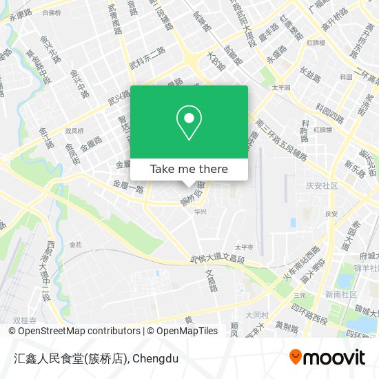 汇鑫人民食堂(簇桥店) map