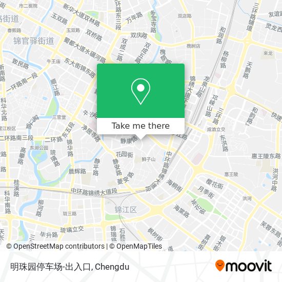 明珠园停车场-出入口 map