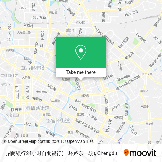 招商银行24小时自助银行(一环路东一段) map