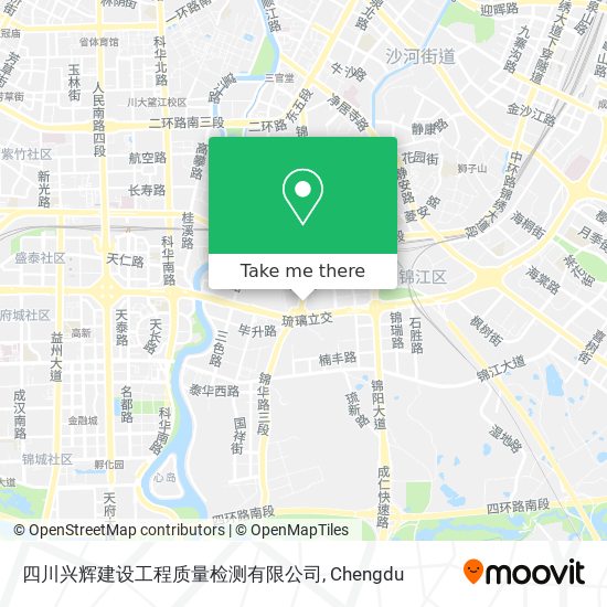 四川兴辉建设工程质量检测有限公司 map