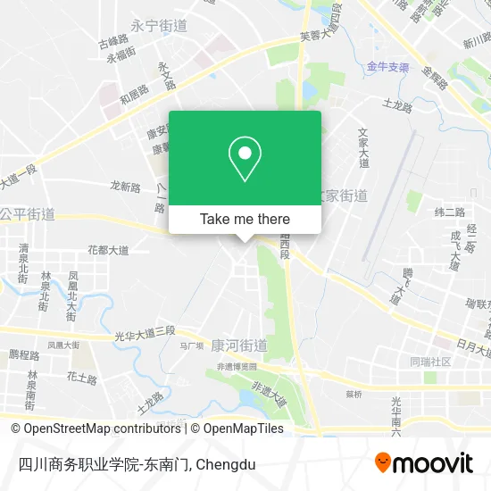 四川商务职业学院-东南门 map