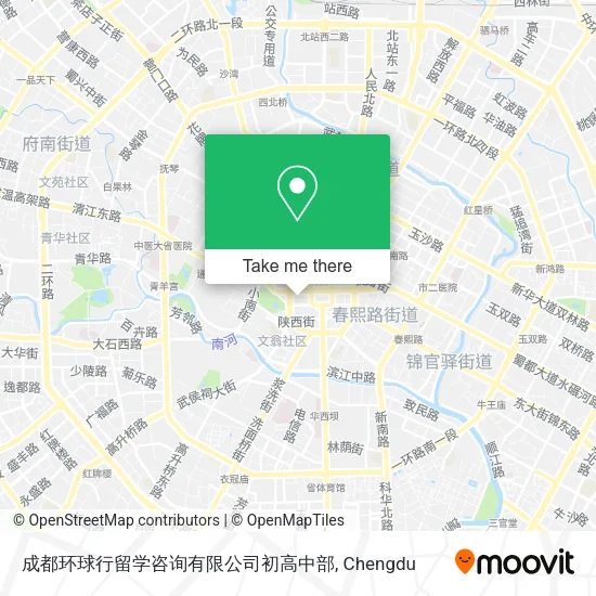 成都环球行留学咨询有限公司初高中部 map