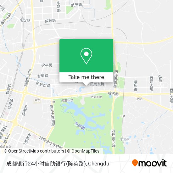 成都银行24小时自助银行(陈英路) map