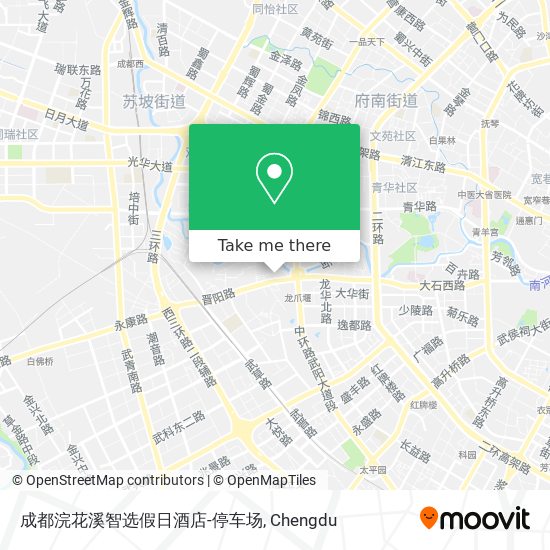 成都浣花溪智选假日酒店-停车场 map