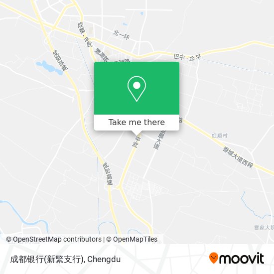 成都银行(新繁支行) map