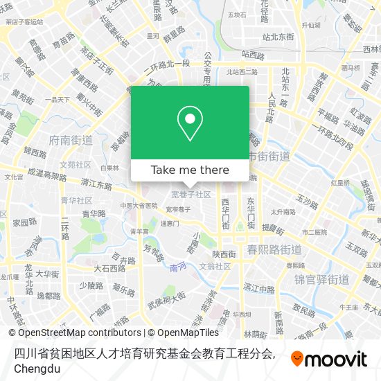 四川省贫困地区人才培育研究基金会教育工程分会 map