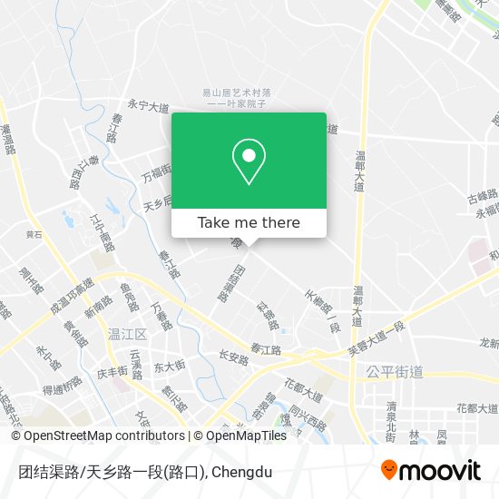 团结渠路/天乡路一段(路口) map