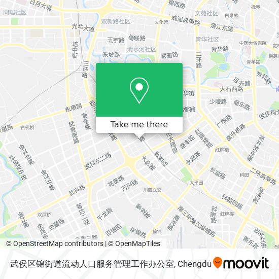 武侯区锦街道流动人口服务管理工作办公室 map
