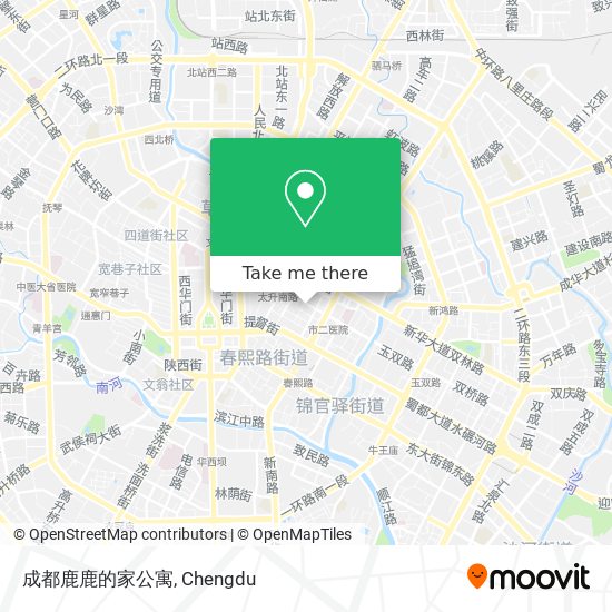 成都鹿鹿的家公寓 map