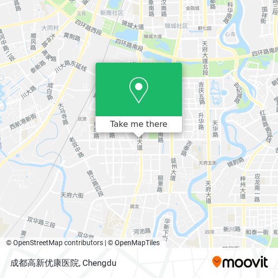 成都高新优康医院 map