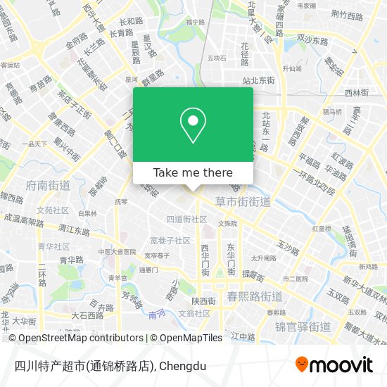 四川特产超市(通锦桥路店) map