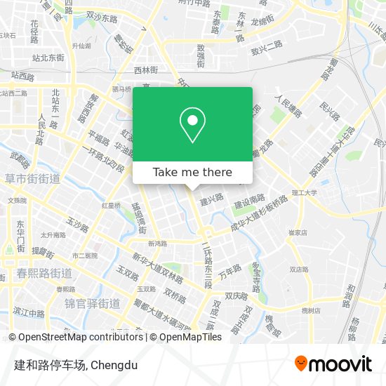 建和路停车场 map