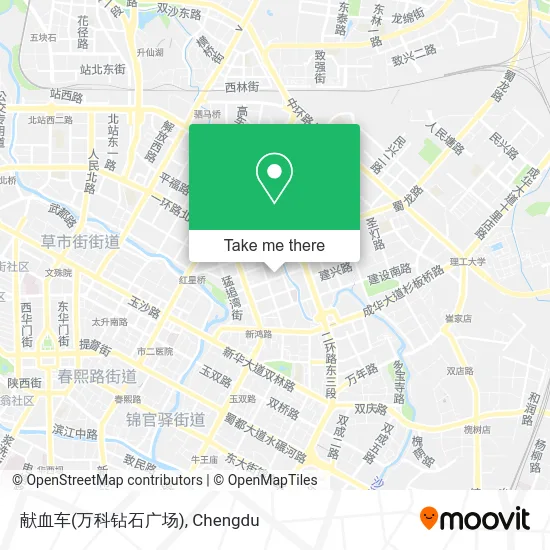 献血车(万科钻石广场) map