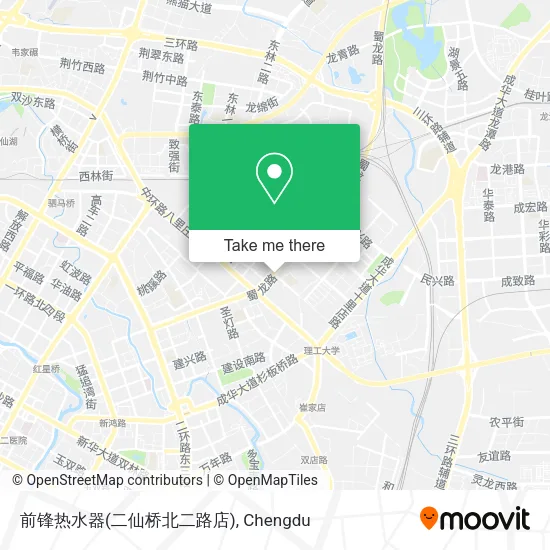 前锋热水器(二仙桥北二路店) map