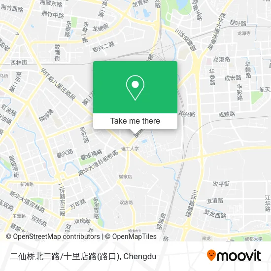 二仙桥北二路/十里店路(路口) map