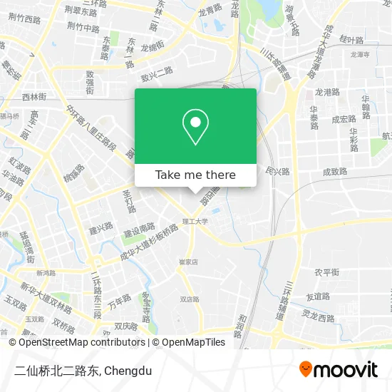 二仙桥北二路东 map