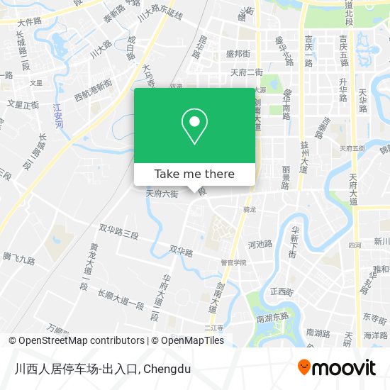 川西人居停车场-出入口 map