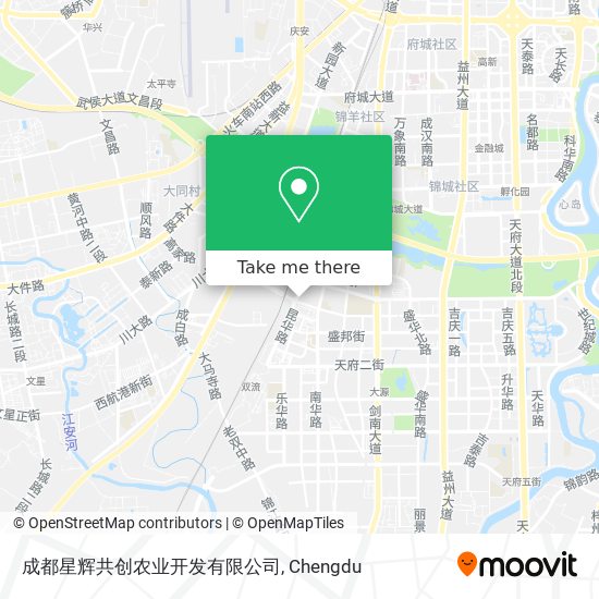 成都星辉共创农业开发有限公司 map