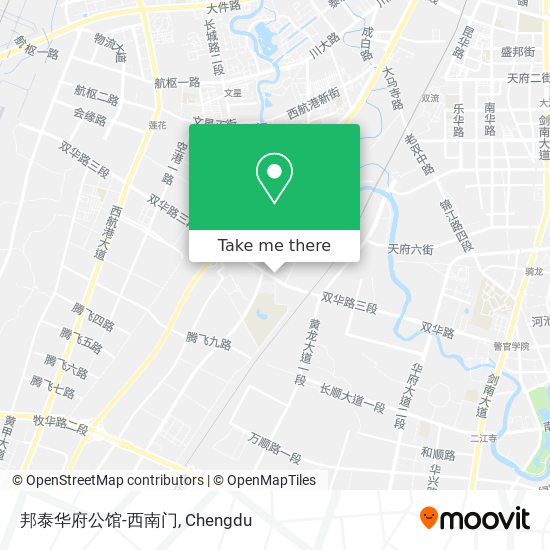 邦泰华府公馆-西南门 map