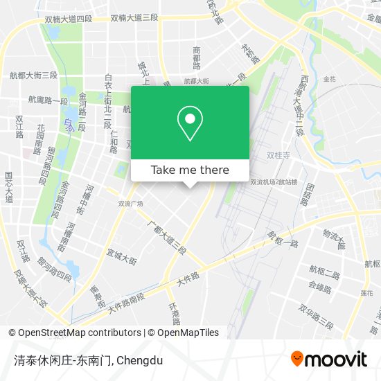 清泰休闲庄-东南门 map