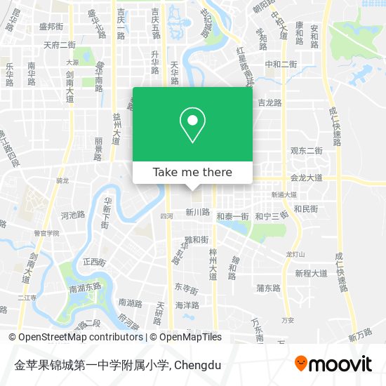 金苹果锦城第一中学附属小学 map